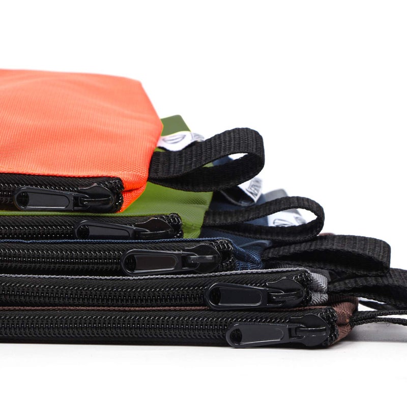 KERNOWO 5 Pcs Premium Tool Pouch Zipper Bag, Small Utility Bags, 12.5 X 7 X 2 Inch Bank Deposit Bag With Dependable Smooth Nylon Zippers - Image 4